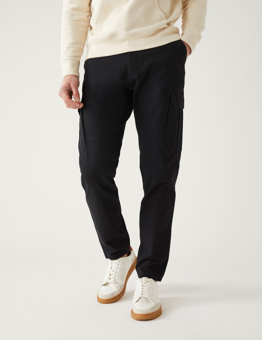 Pure Cotton Utility Cargo Trousers image 2