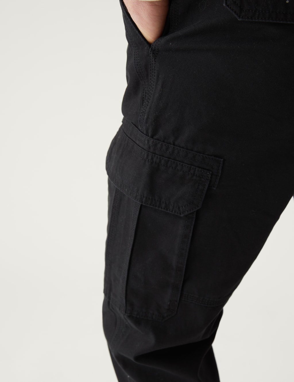 Pure Cotton Utility Cargo Trousers image 4