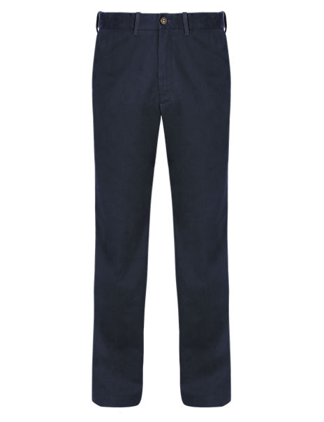 Cotton Rich Active Waist Chinos with Climate Control™ | Blue Harbour | M&S
