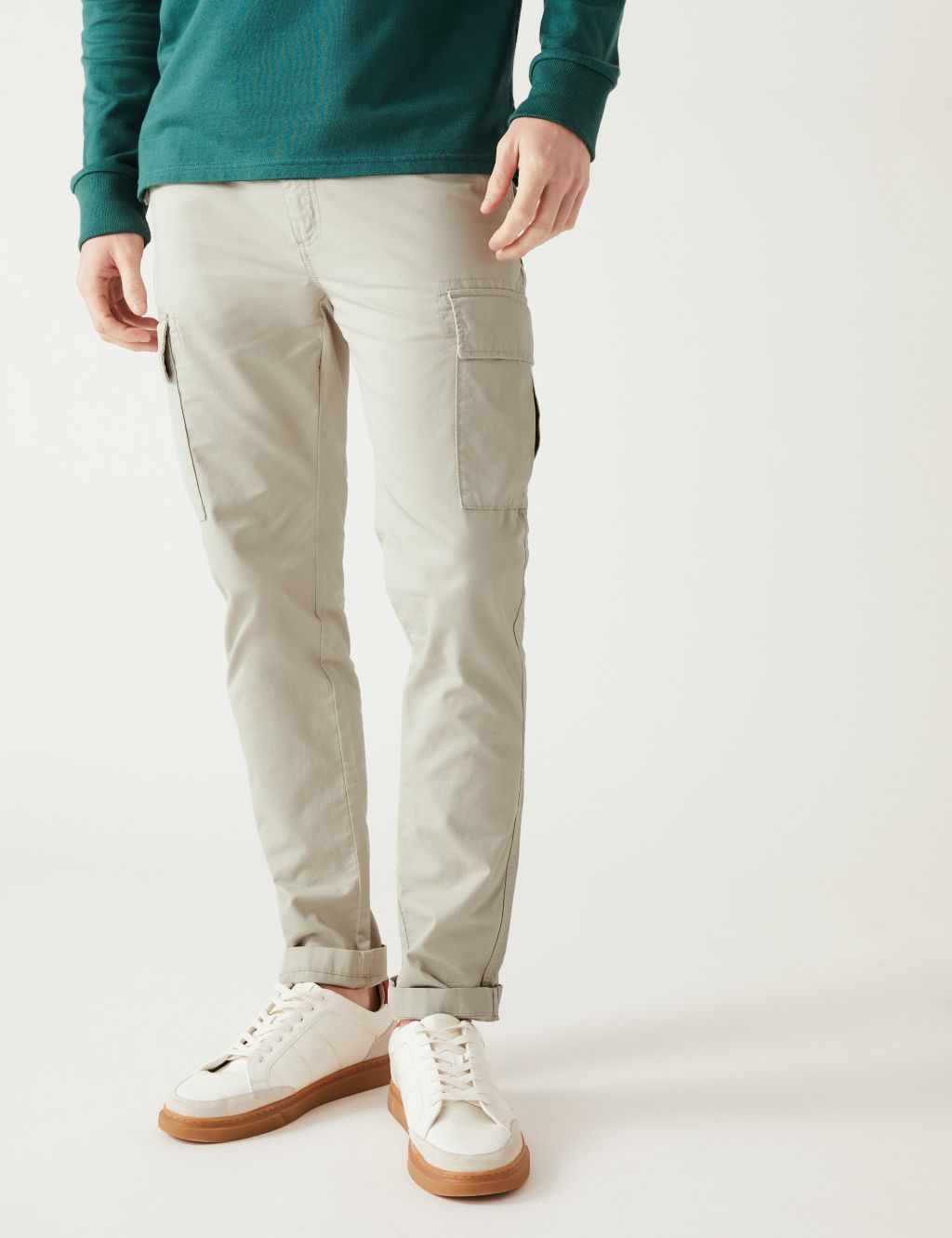 Slim Fit Lightweight Cargo Trousers image 3