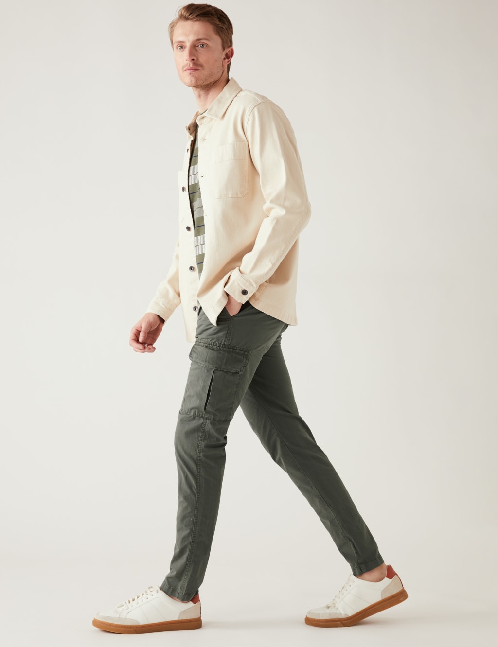 Slim Fit Lightweight Cargo Trousers image 1