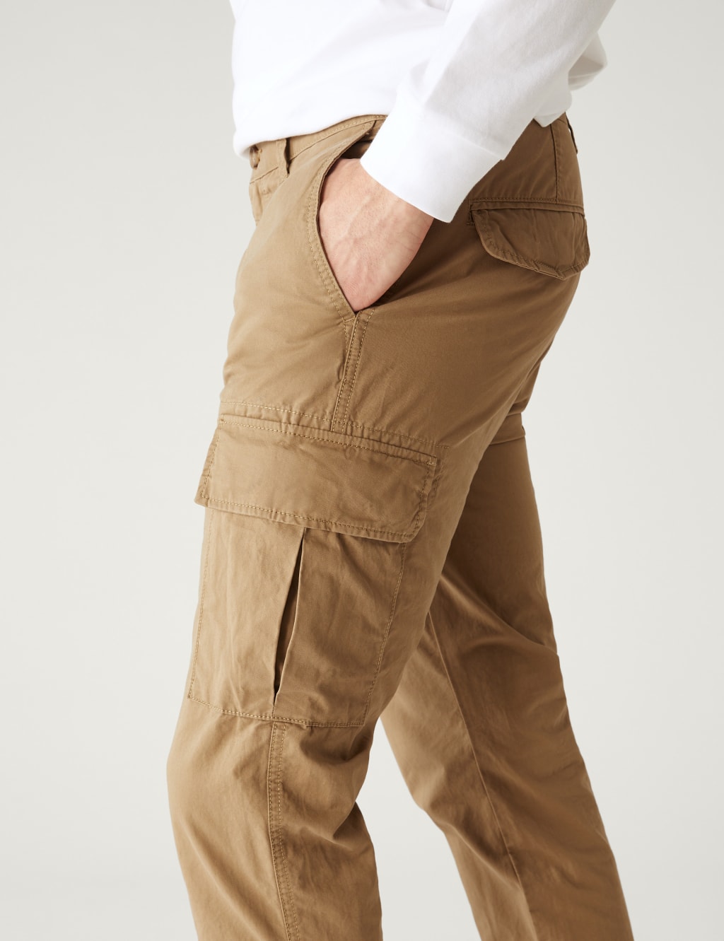 Slim Fit Lightweight Cargo Trousers image 3
