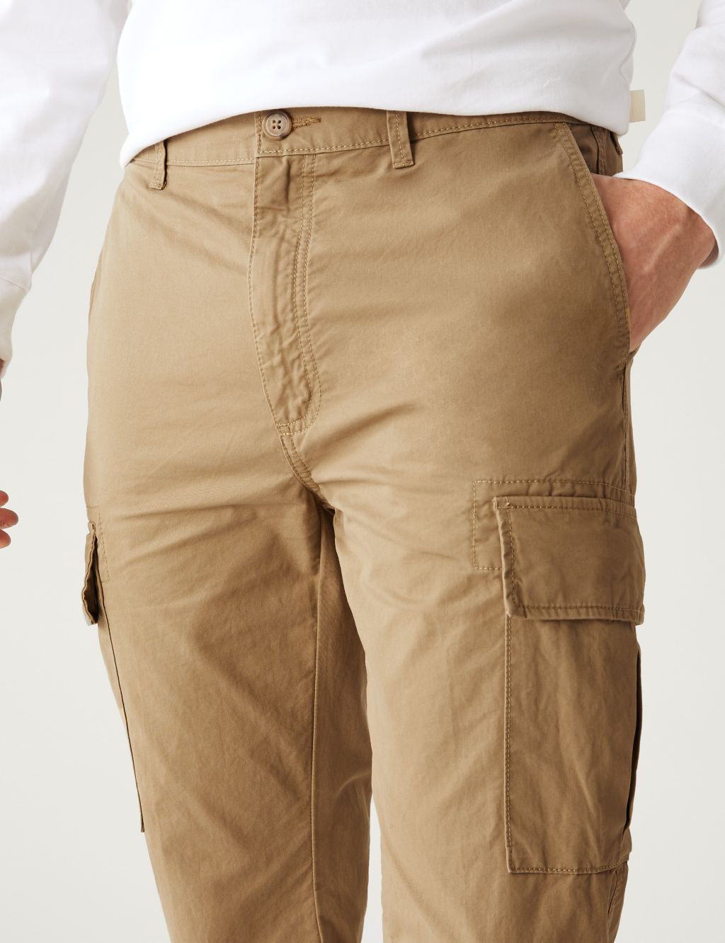 Slim Fit Lightweight Cargo Trousers image 4