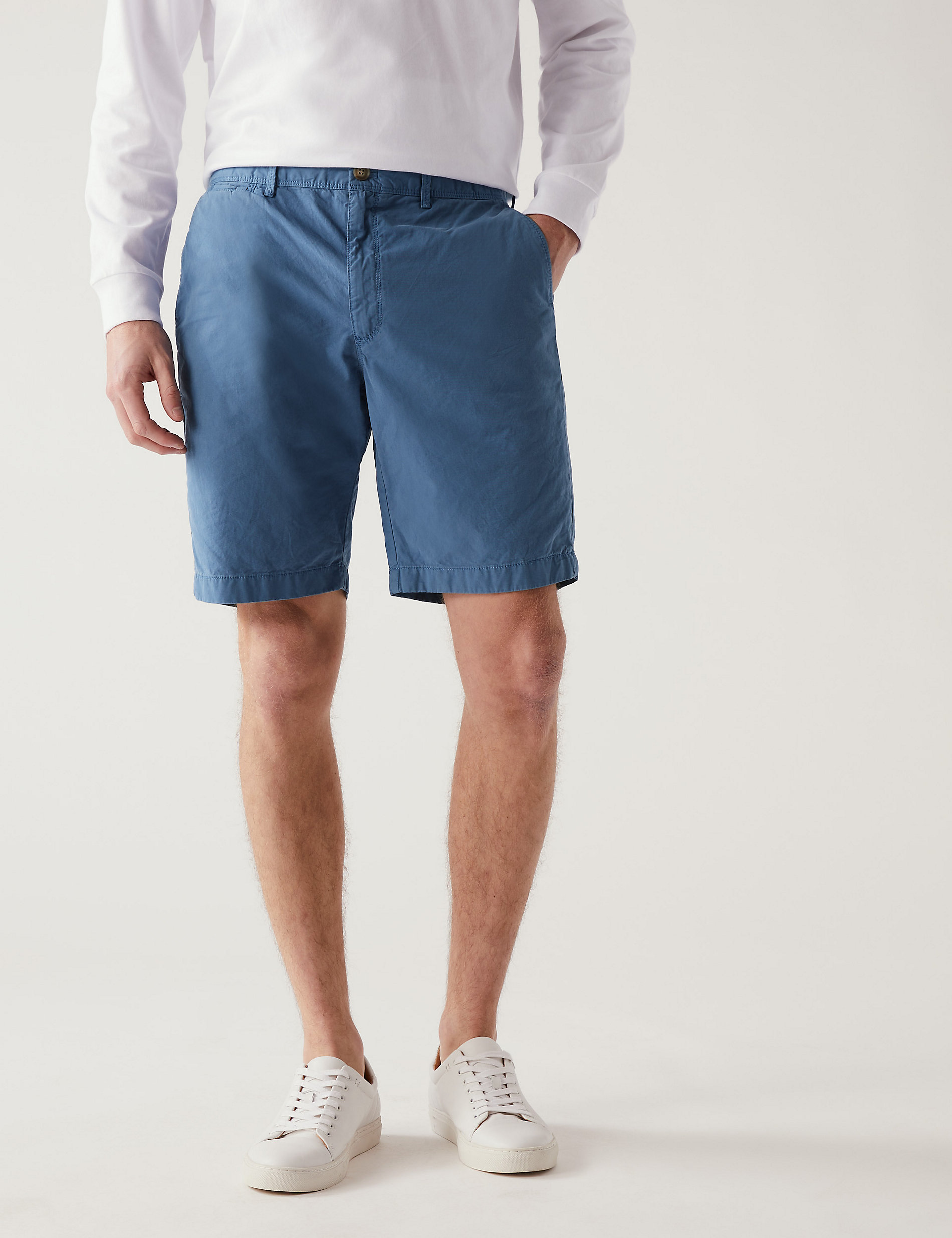 Pantalón corto 100% algodón con cintura medio elástica