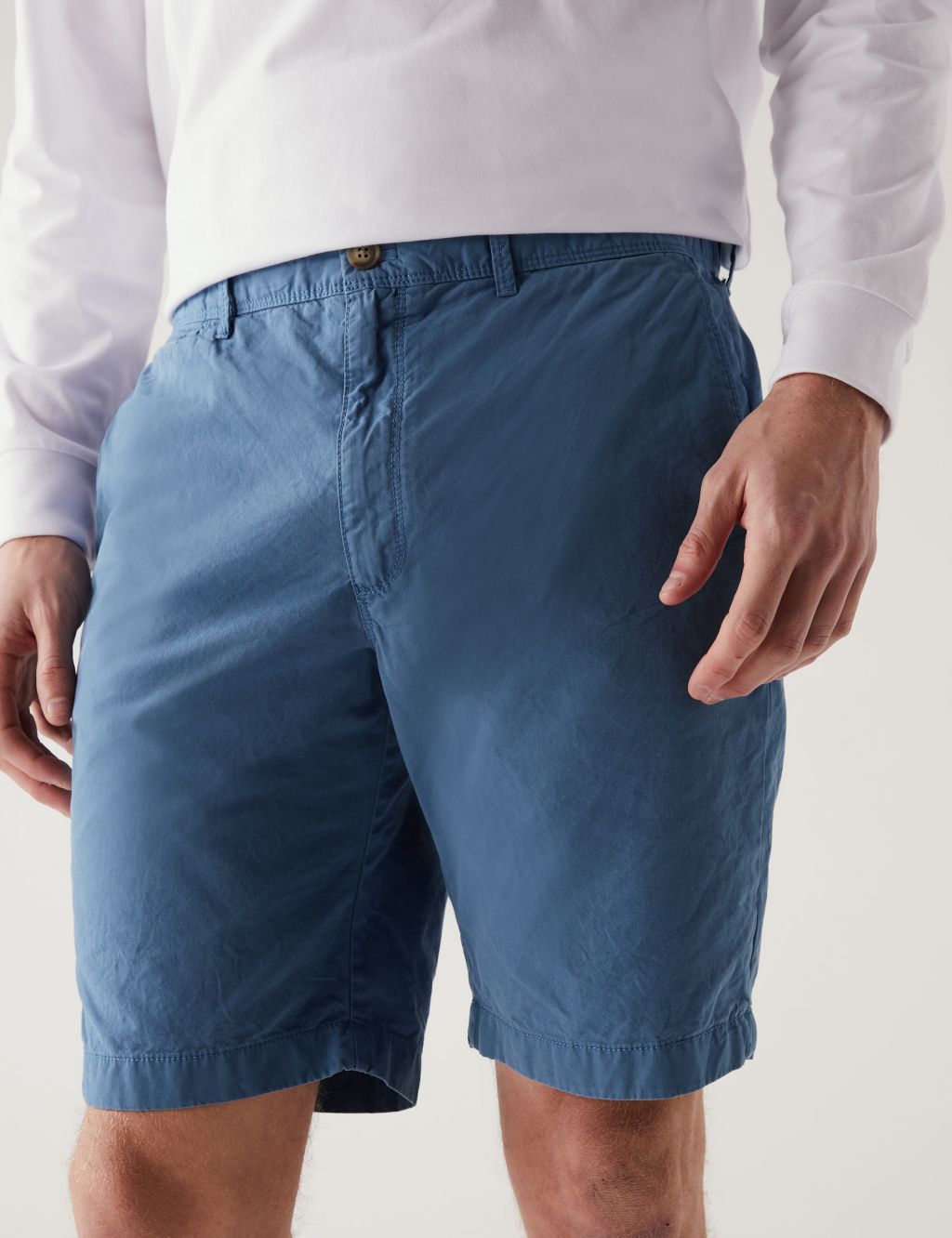 Pure Cotton Half Elasticated Waist Shorts image 3