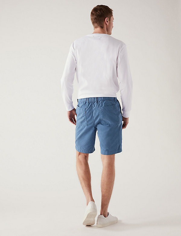 Pantalón corto 100% algodón con cintura medio elástica - ES