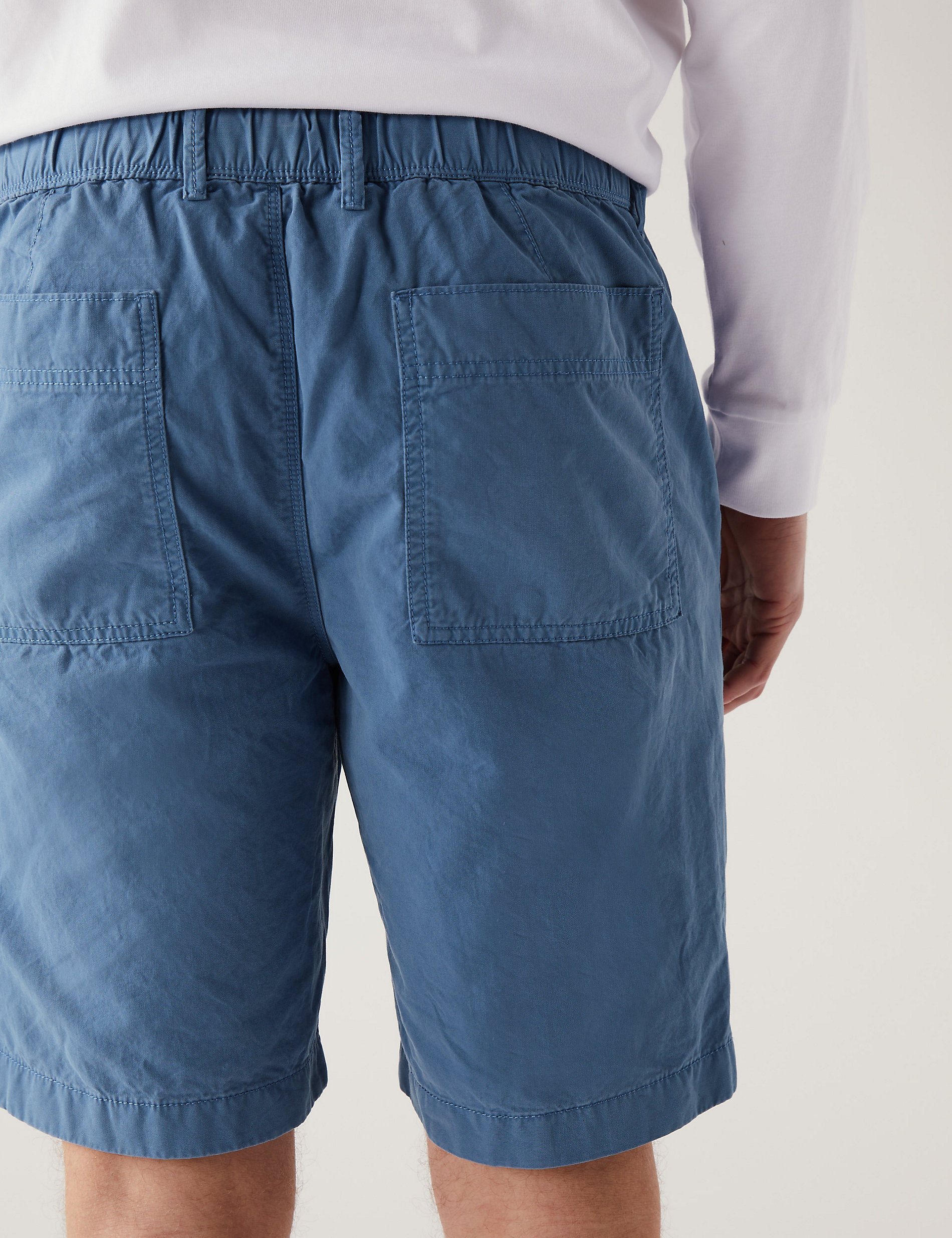Pantalón corto 100% algodón con cintura medio elástica