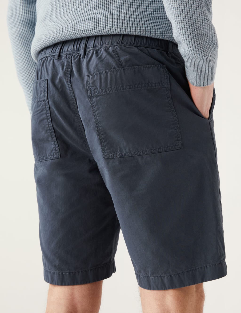 Pure Cotton Half Elasticated Waist Shorts image 4