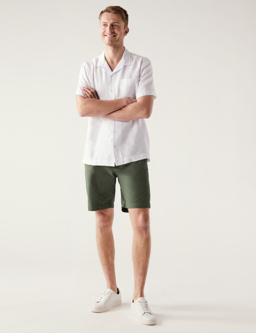 Pure Cotton Half Elasticated Waist Shorts image 2
