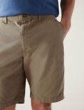 Shorts aus reiner Baumwolle mit Halbelastikbund