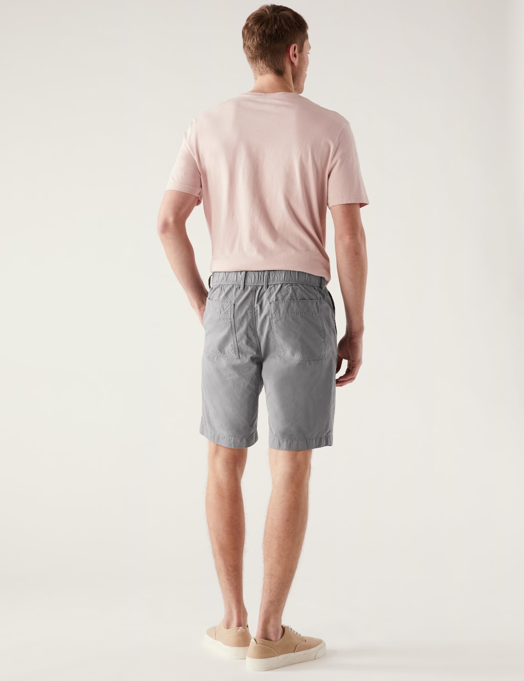 Pure Cotton Half Elasticated Waist Shorts image 5