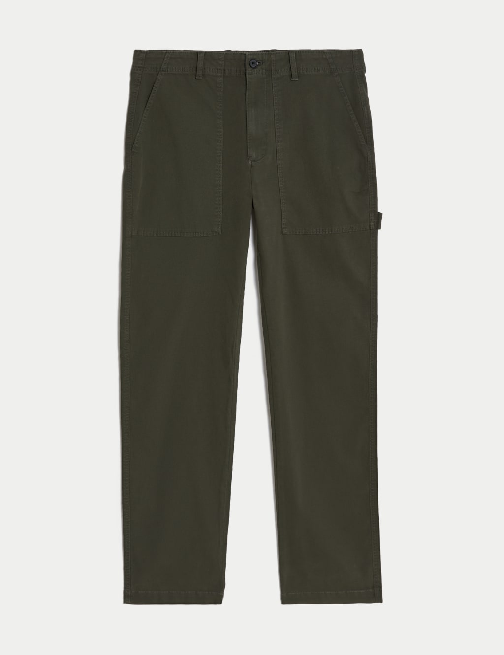 Straight Fit Utility Stretch Trousers image 2