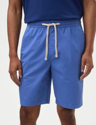 

Mens M&S Collection Pure Cotton Elasticated Waist Shorts - Medium Blue, Medium Blue