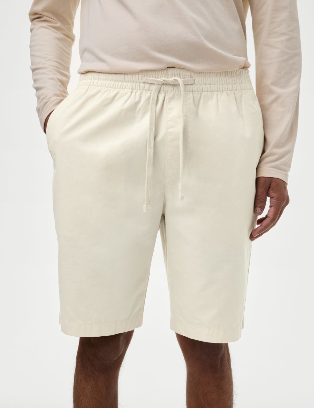 Pure Cotton Elasticated Waist Shorts
