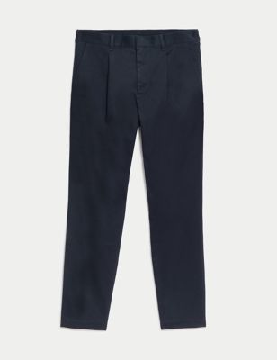 Tapered Fit Half-Elasticated Waist Chinos