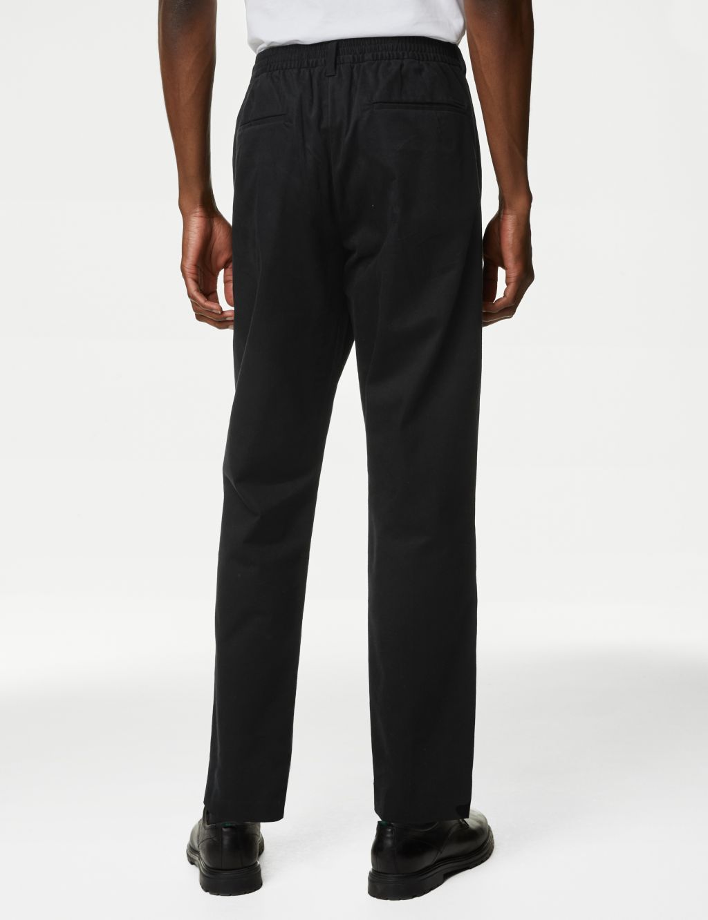 Tapered Fit Half-Elasticated Waist Chinos image 5