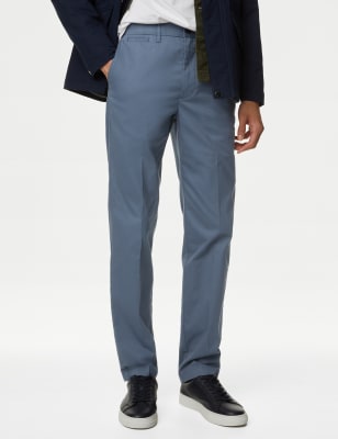 Regular Fit: stretch chinos - navy