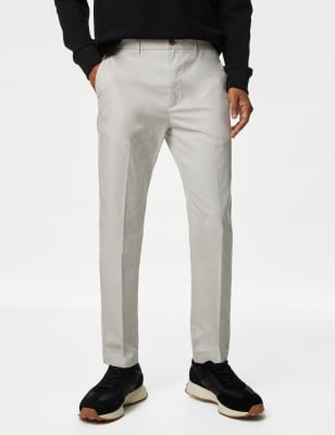 

M&S Collection Chinos slim superligerosMens - Natural Mix, Natural Mix
