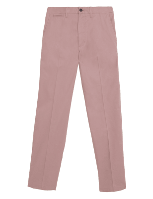 

M&S Collection Chinos regular superligerosMens - Medium Pink, Medium Pink
