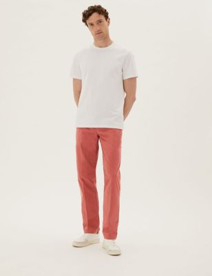 Mens Blue Harbour Chino ultra-léger coupe standard - Dark Pink