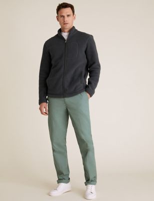 Mens Blue Harbour Chino ultra-léger coupe standard - Sea Green