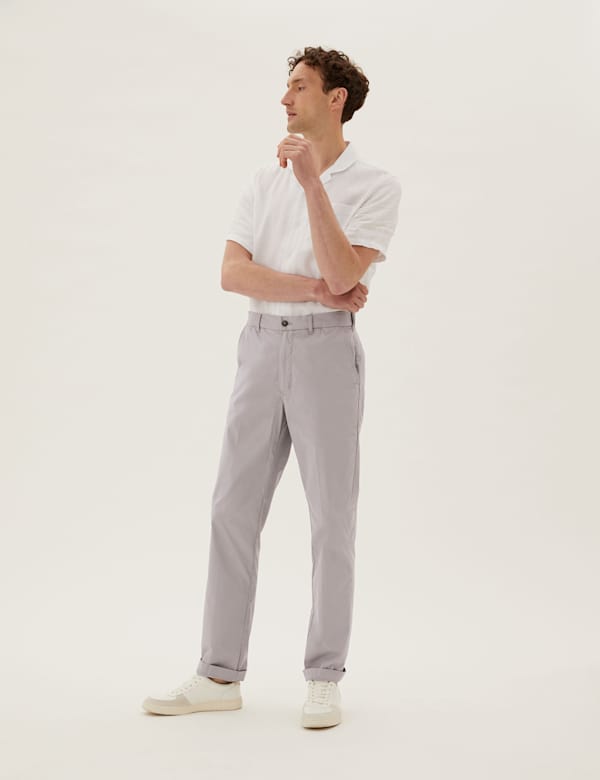 Grey Men S Casual Trousers Smart Casual Trousers M S
