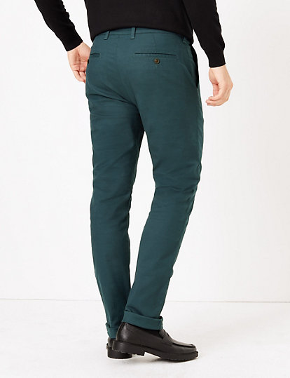 Slim Fit Cotton Chinos with Stretch