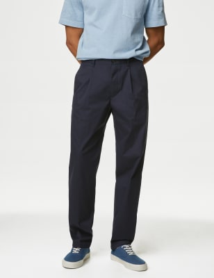 Regular Fit Single Pleat Super Lightweight Chinos - VN