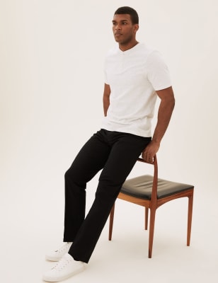 marks and spencer mens casual trousers