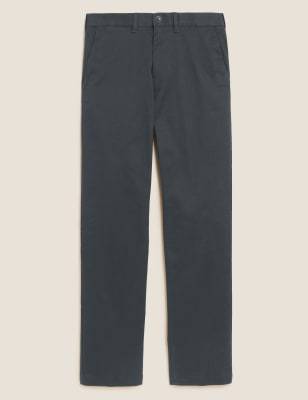 

Mens M&S Collection Regular Fit Heritage Chinos - Dark Airforce, Dark Airforce