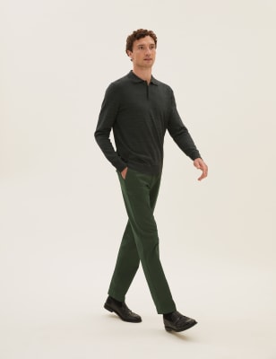 

Mens M&S Collection Regular Fit Heritage Chinos - Dark Green, Dark Green