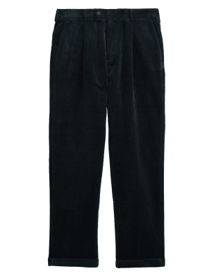 

M&S Originals Belgrave - Chinos de pana de ajuste holgado de algodón premiumMens - Dark Teal, Dark Teal