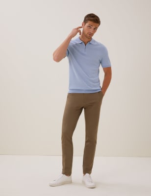 

Mens Autograph Slim Fit Italian Stretch Chinos - Mocha, Mocha