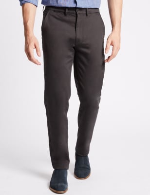 m&s mens casual trousers