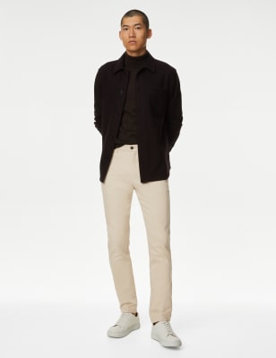

Mens Autograph Italienische Chinos in schmaler Passform mit Stretchanteil - Natural Beige, Natural Beige