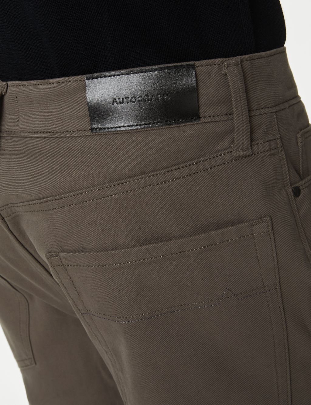 Straight Fit Italian 5 Pocket Trousers image 4
