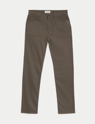 Straight Fit Italian 5 Pocket Trousers