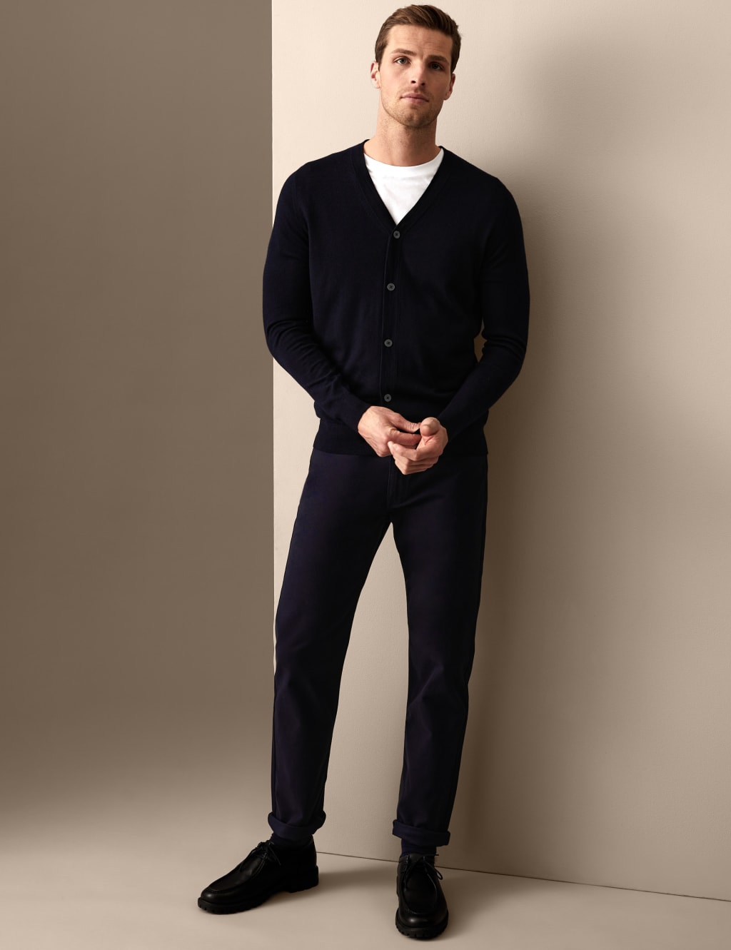Straight Fit Italian 5 Pocket Trousers image 1