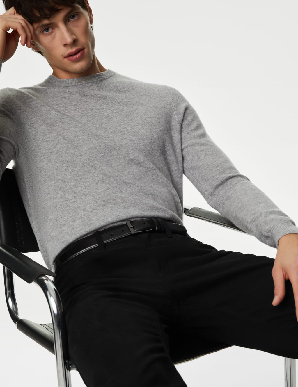Straight Fit Italian 5 Pocket Trousers image 4