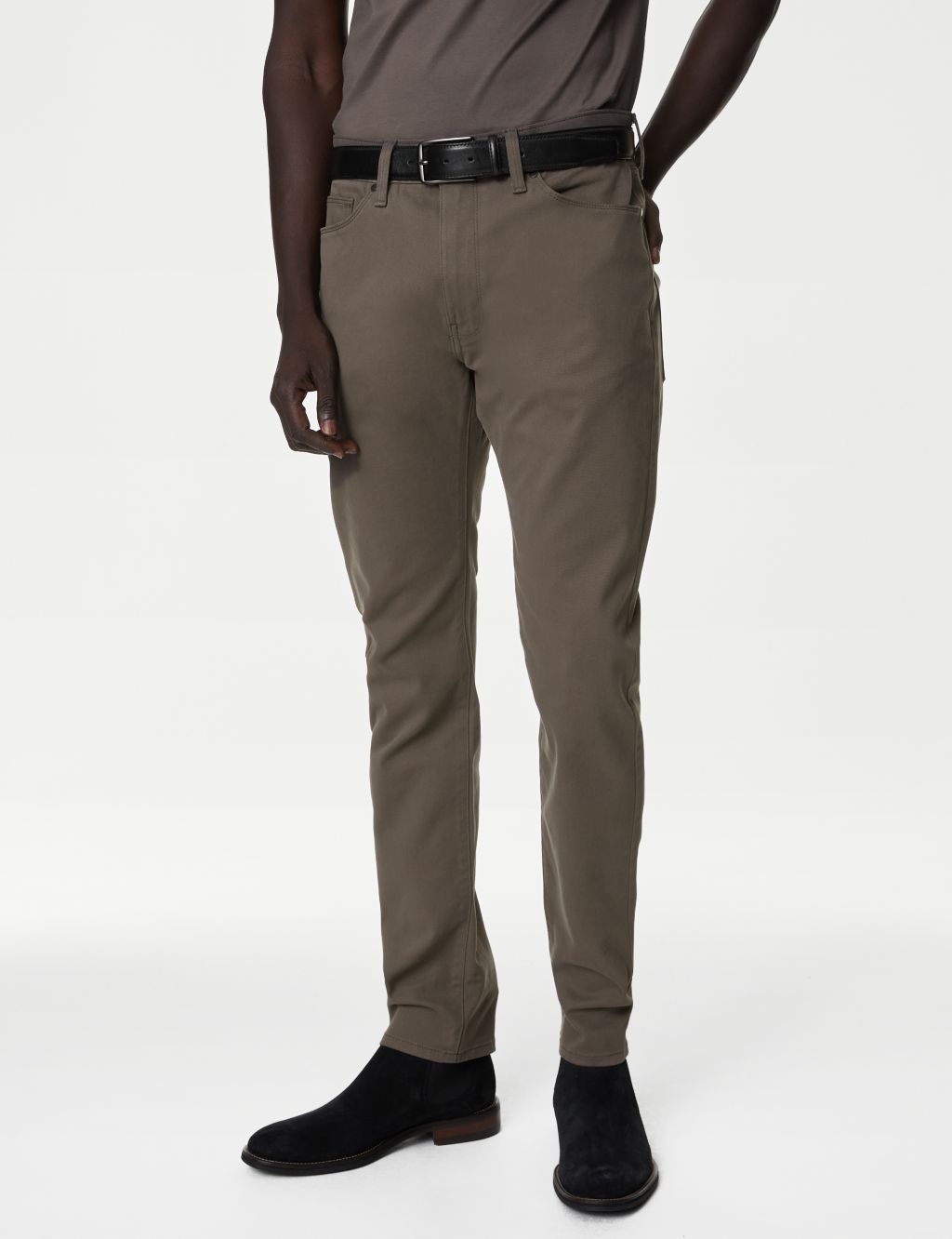 Slim Fit Italian 5 Pocket Trousers image 3
