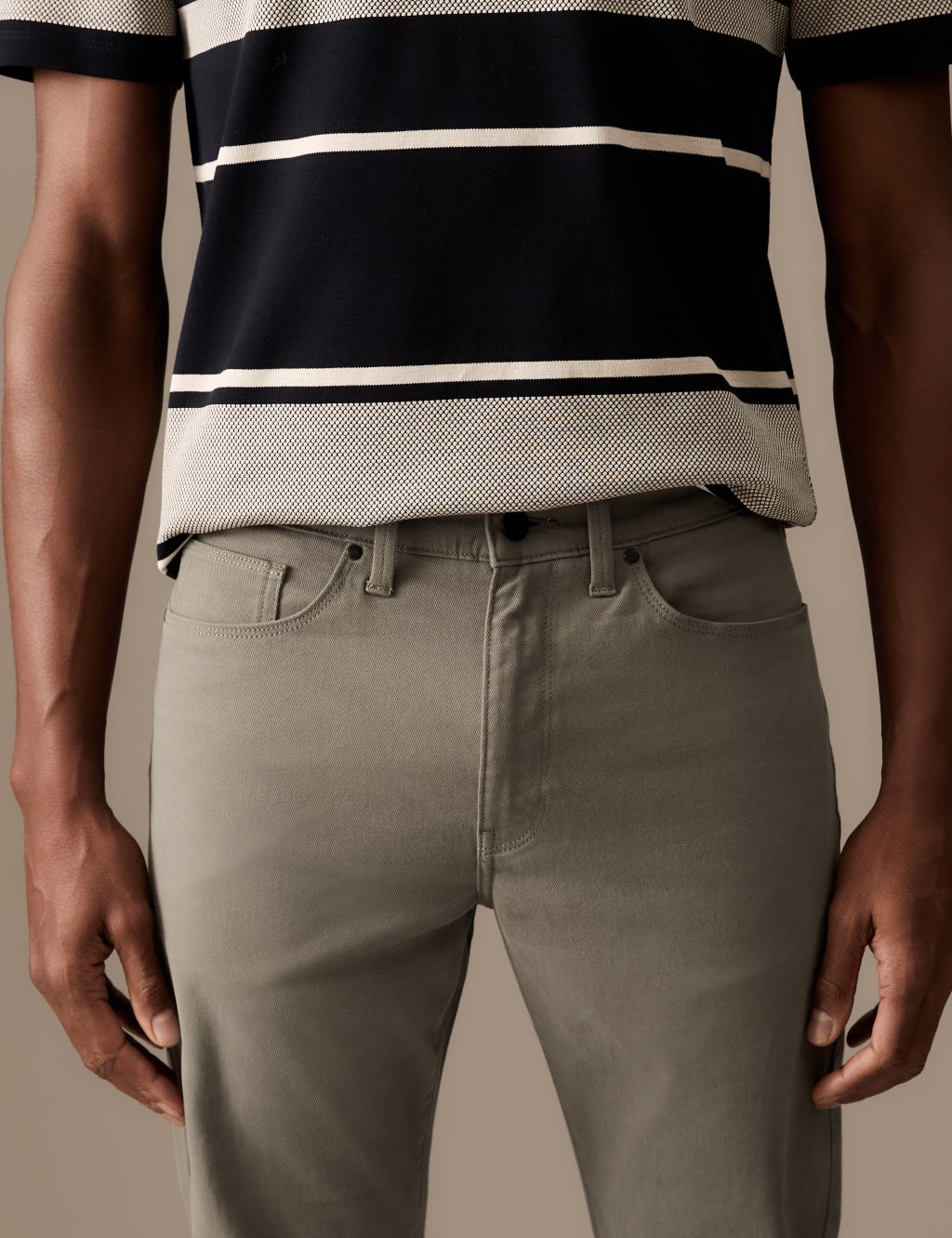 Slim Fit Italian 5 Pocket Trousers image 2