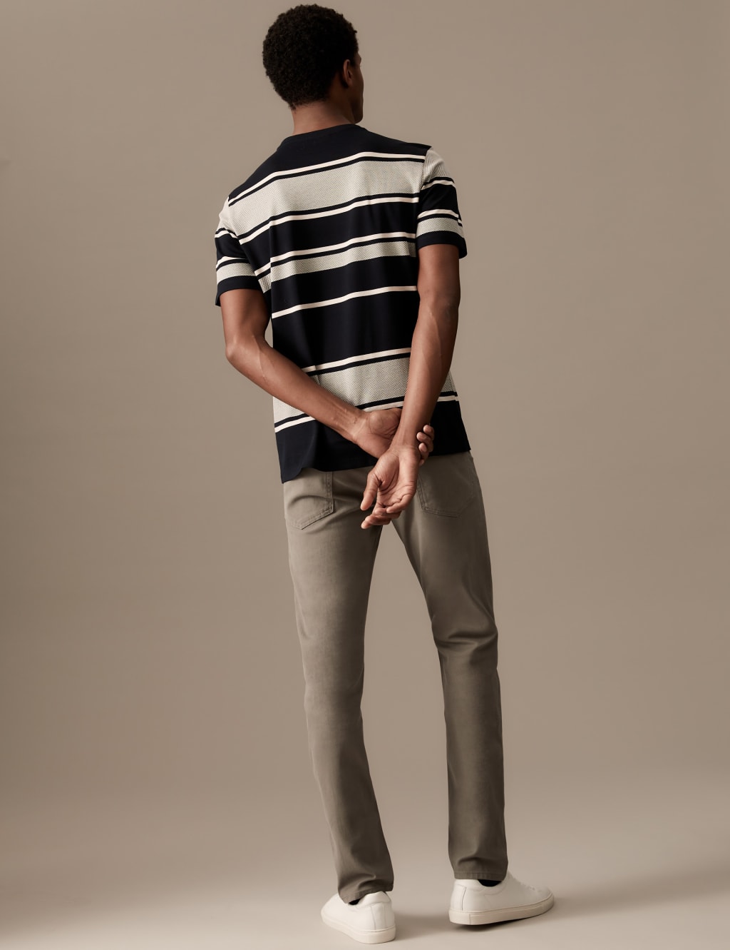 Slim Fit Italian 5 Pocket Trousers image 3