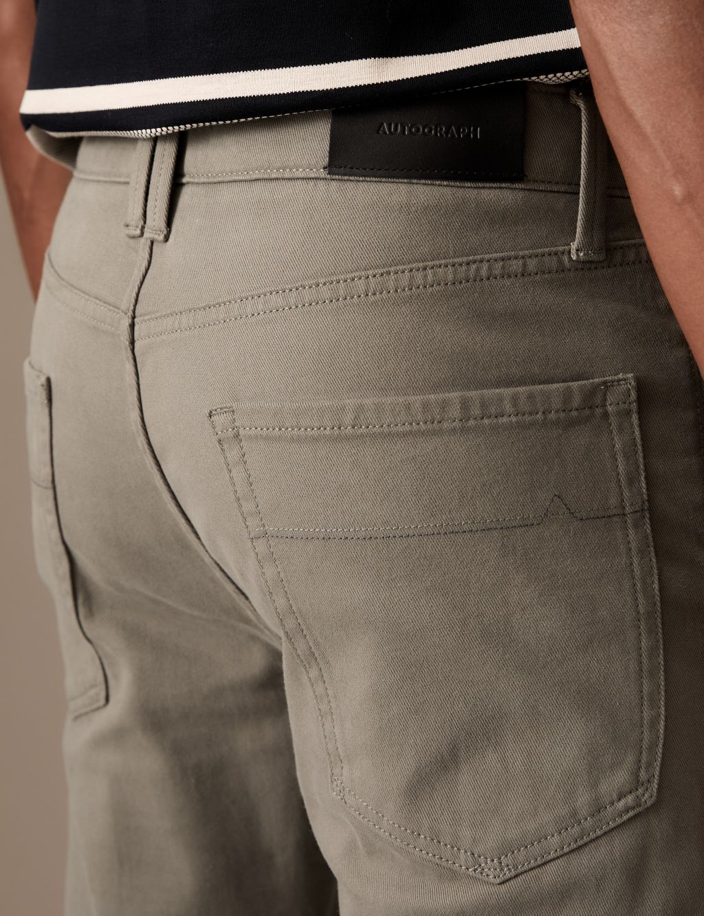 Slim Fit Italian 5 Pocket Trousers image 4