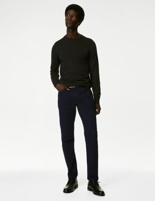 Slim Fit Italian 5 Pocket Trousers | M&S HK