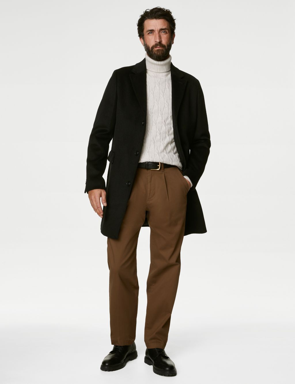 Tapered Fit Single Pleat Chinos image 3