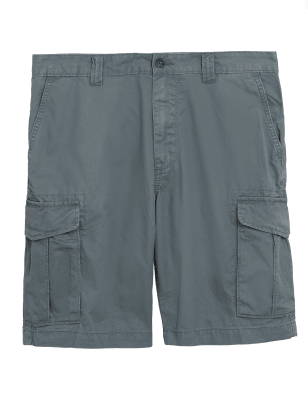 

Mens M&S Collection Pure Cotton Cargo Shorts - Petrol, Petrol