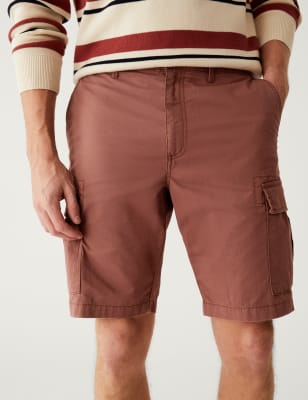 

M&S Collection Pantalón corto cargo 100% algodónMens - Brick, Brick