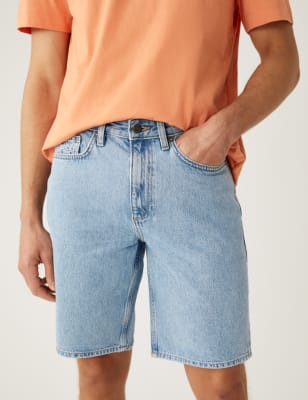 

Mens M&S Collection Denim-Shorts aus recyceltem Material - Light Blue, Light Blue