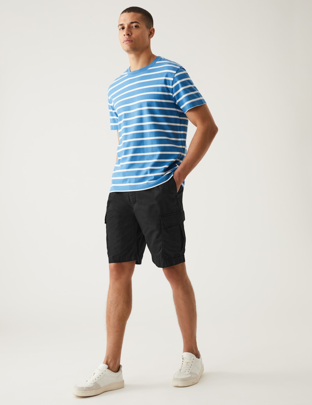 Pure Cotton Elasticated Waist Cargo Shorts image 3