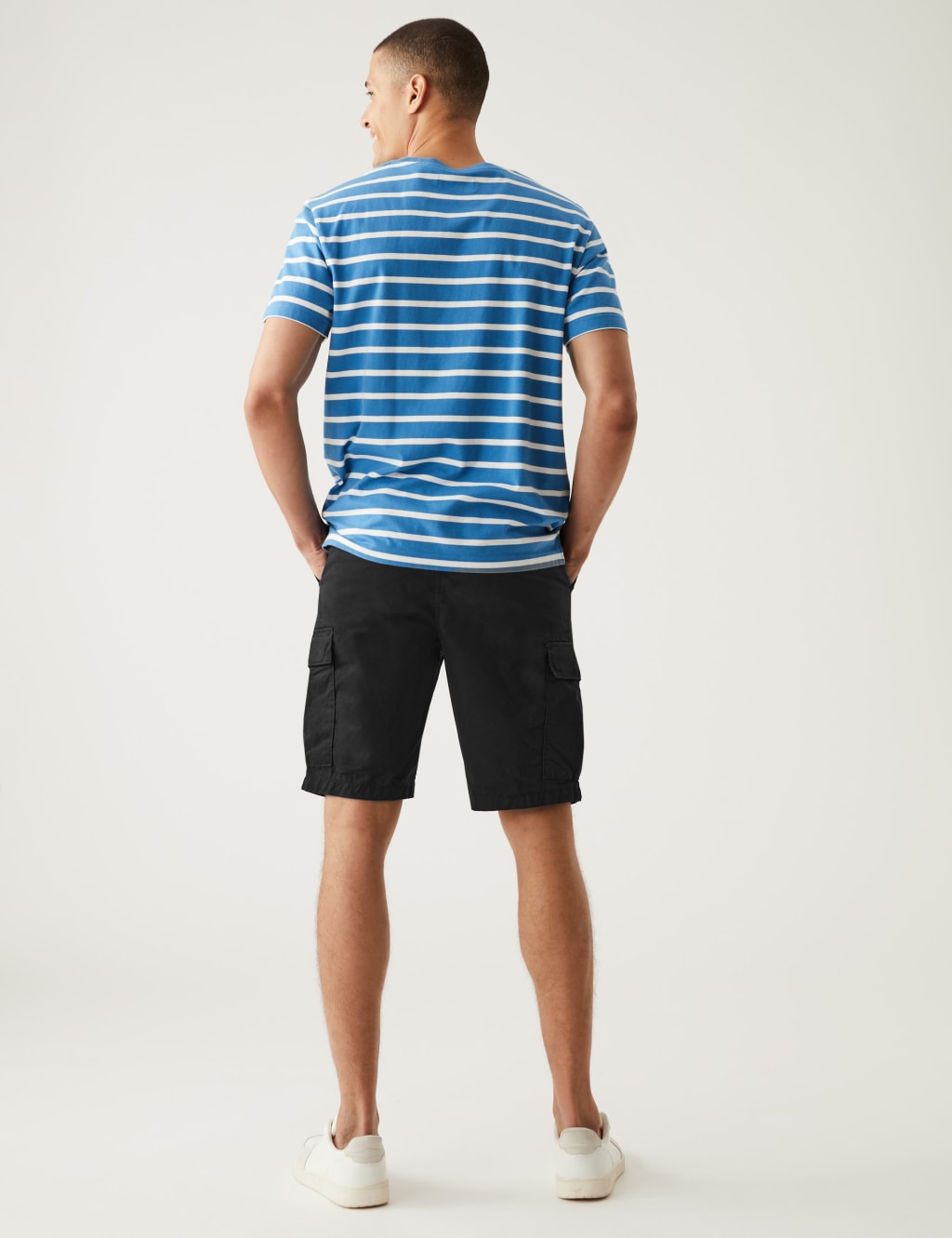 Pure Cotton Elasticated Waist Cargo Shorts image 4